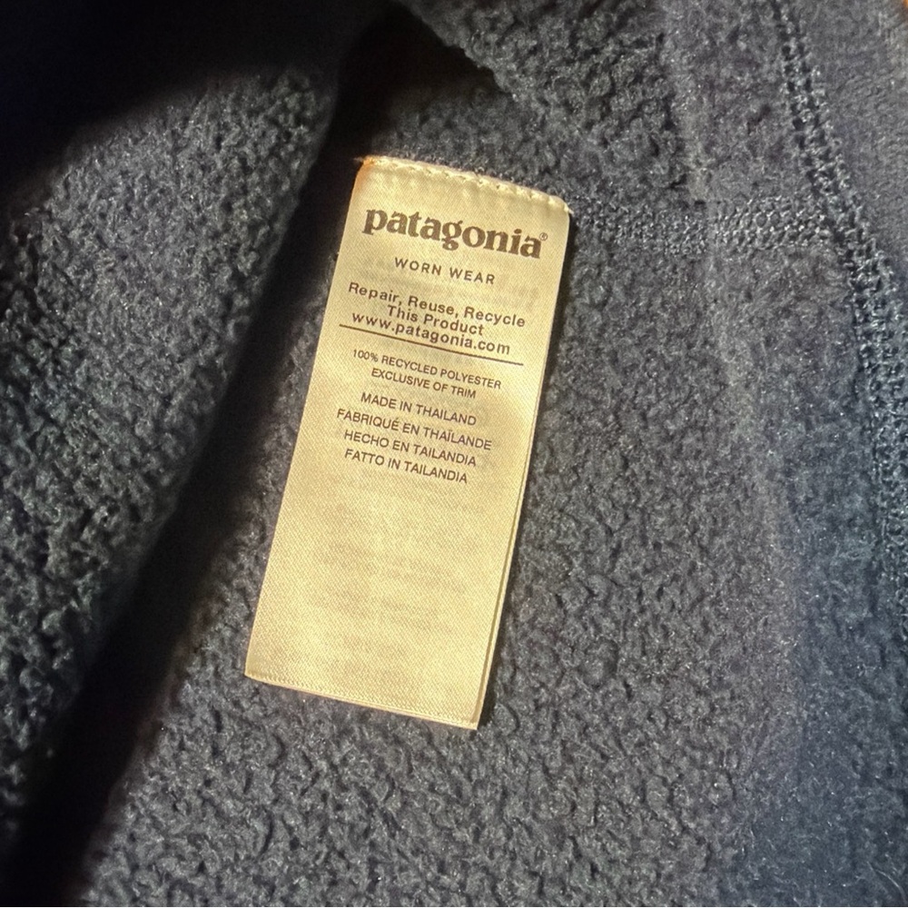 Patagonia Better Sweater Mens 2XL Navy Blue 1/4 Zip Outdoor Hiking - Picture 6 of 9